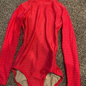 five dancewear leo!! red!!